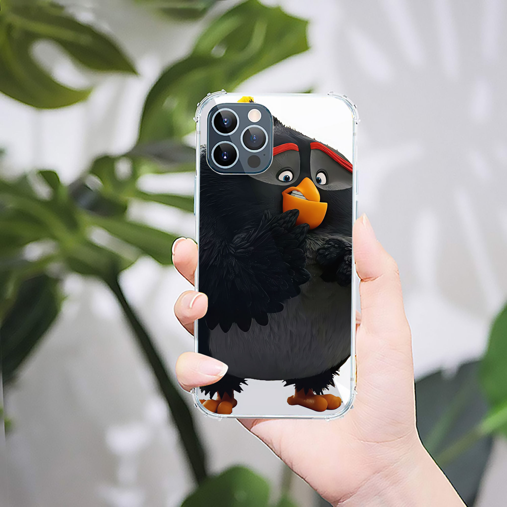 （画像用） Angry Birds アングリーバード 【iPhone 12シリーズ対応】透明スマホケース（クリアソフトケース）